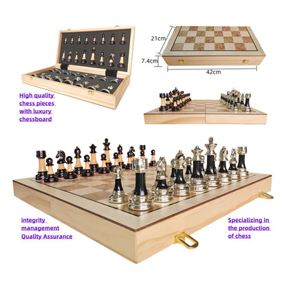 ROOKS HERITAGE TRAVEL CHEST CHESS SET