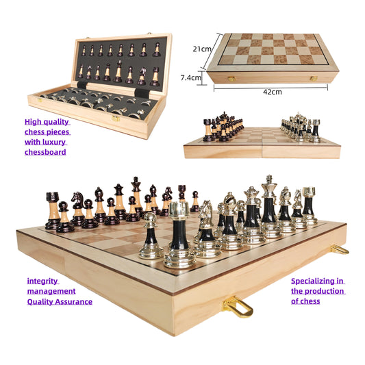ROOKS HERITAGE TRAVEL CHEST CHESS SET