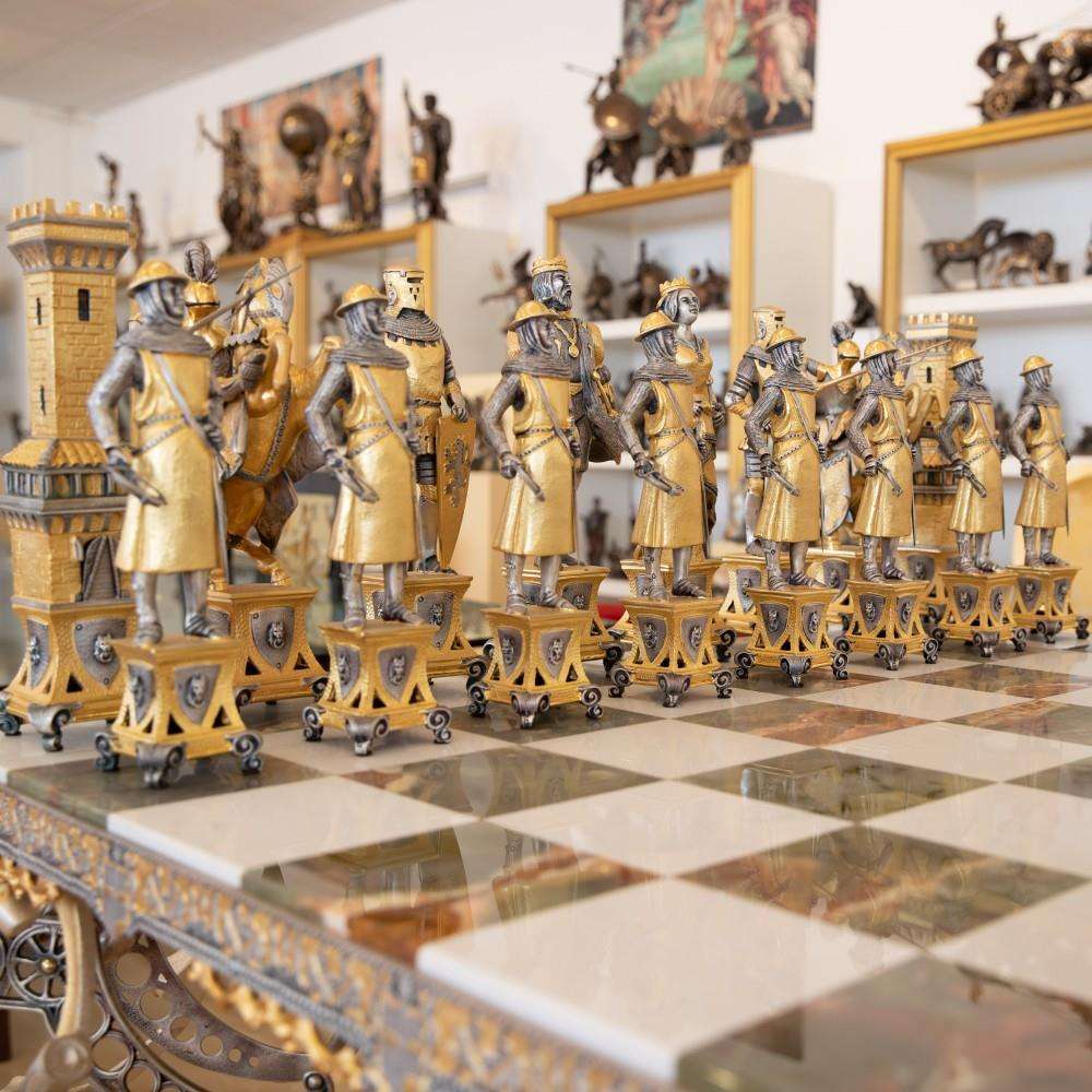 Imperial Bronze Grandmaster Chess Table