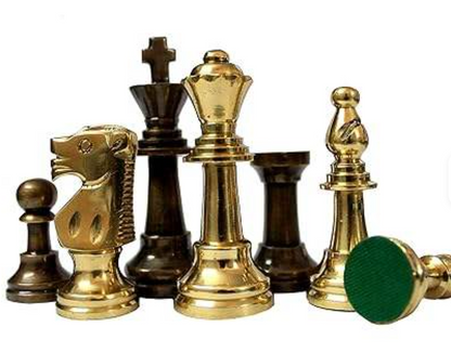 Luxury Marble & Brass Chess Table Set – 15x15 Inch Collector Edition (Imported)